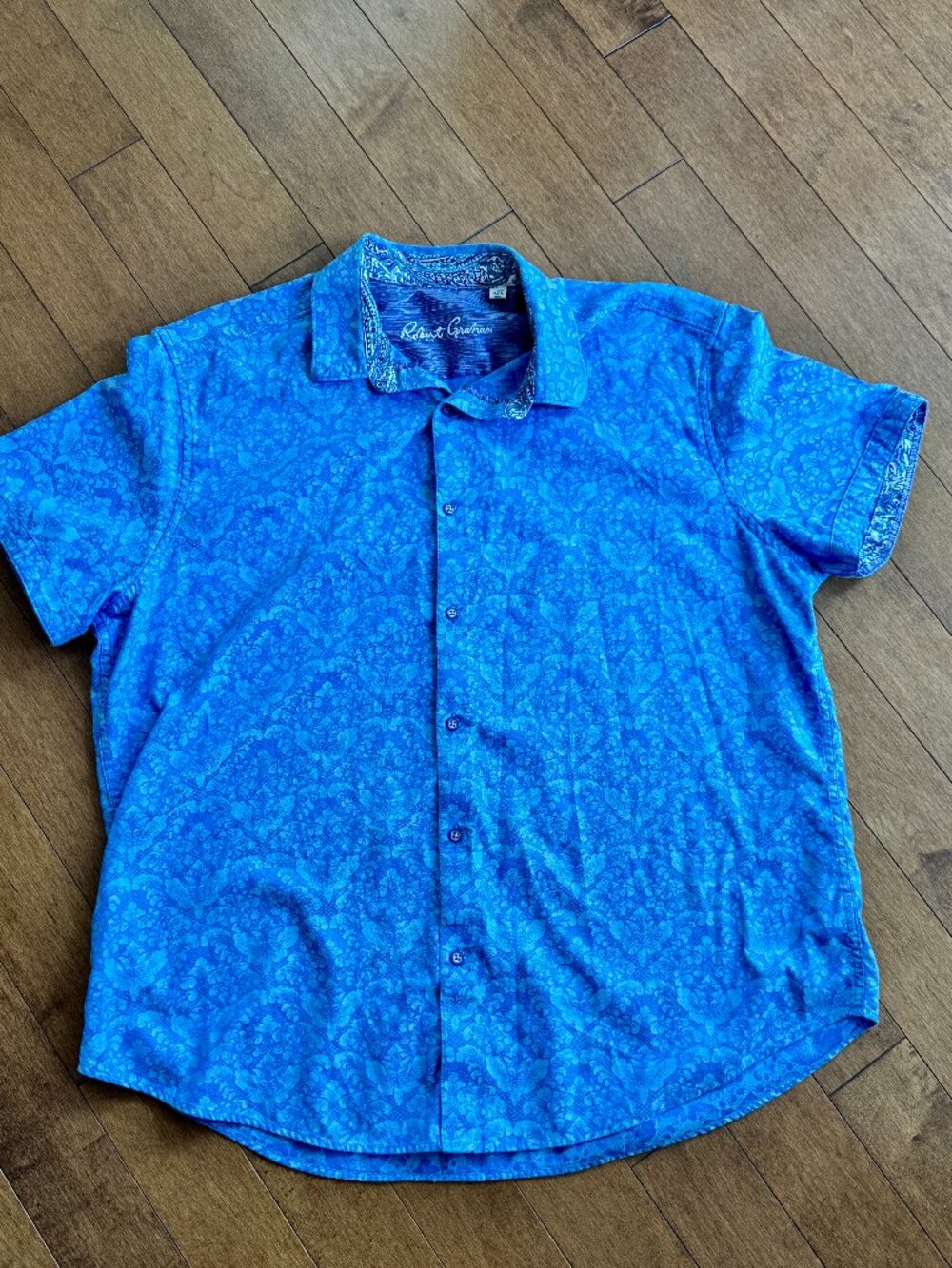 Robert Graham "Bayview" Texturized Jacquard Paisley Luxury Shirt - Men's 3XL